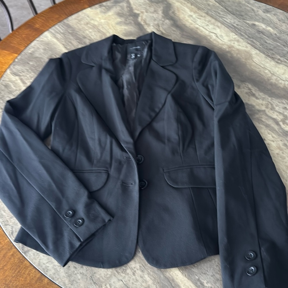 Black blazer suit jacket - size medium
